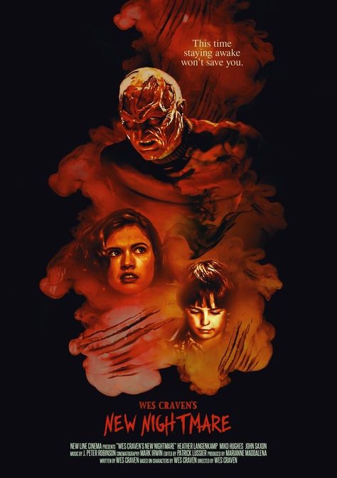 Wes Craven’s New Nightmare (1994) Wes Craven's New Nightmare, John Saxon, Peter Robinson, Dream Warriors, Wes Craven, New Nightmare, Dream Master, New Line Cinema, A Nightmare On Elm Street