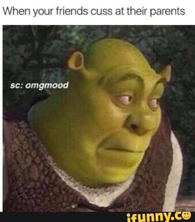 When your (mends cuss at their parents – popular memes on the site iFunny.co #embarassing #internet #friends #cuss #parents #uncomfortable #shrek #green #when #pic Side Eye Reaction, Side Eye Reaction Pic, Reaction Pic, Side Eye, Shrek, Popular Memes, Memes