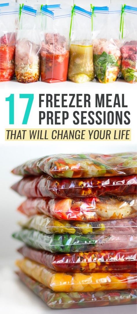 Crockpot Meal Prep, Freeze Ahead Meals, Edible Ideas, Pantry Meals, Freezer Dinners, Budget Freezer Meals, Slow Cooker Freezer Meals, Freezer Recipes, Freezer Friendly Meals