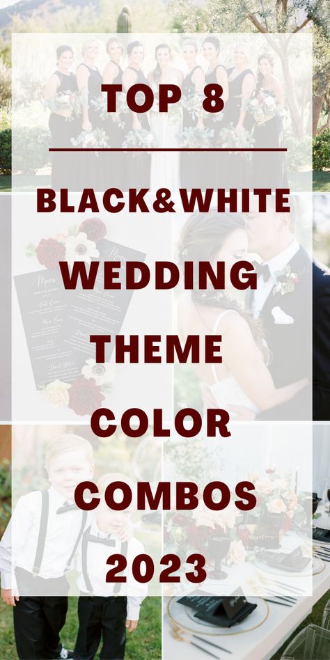 Black Wedding Theme Color Combos, Color Combos 2023, White And Light Blue Wedding, Black White Gold Wedding Theme, Black And Gold Wedding Theme, Light Blue Wedding Colors, Bridesmaid Dresses White, Peach Wedding Colors, White And Gold Wedding Cake