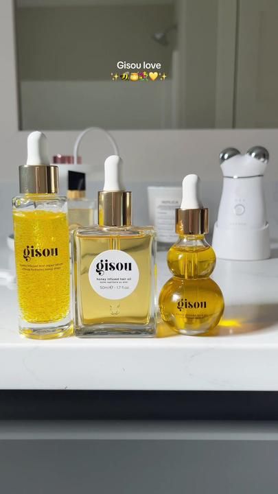 Gisou Hair Oil, Gisou Lip Oil, Gisou Hair, Diy Skin Care Routine, Sephora Skin Care, Hair Pack, Hair Frizz, Hair Growth Serum, Makeup Aesthetic