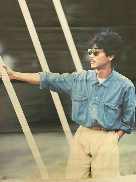 Japanese 80s City Pop Fashion, City Pop Outfits Men, Japanese 90s Fashion Men, City Pop Outfits, Japanese 90s Fashion, 90s Outfit Men, 80s Fashion Men, Japanese Mens Fashion, Vintage Outfits Men