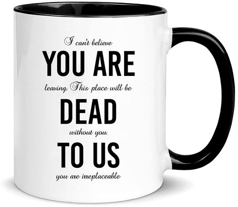 PRICES MAY VARY. 1 No DISHWASHER, A+ Ceramic Coffee Mug, Handwash Only 2 Double Sided Print 3 Standard Coffee Mug Size, 11oz, 4" Tall, 3.2" Diameter, 5" Wide 1.High quallity print.  2.Securely packaged & shipped to protect from damage. Our mug will be securely packed to avoid possible damage. Farewell Gift For Coworker, Farewell Gifts, Job Gifts, Funny Wallpaper, Good Morning Coffee, Cool Mugs, Funny Mug, Funny Coffee Mugs, Funny Signs