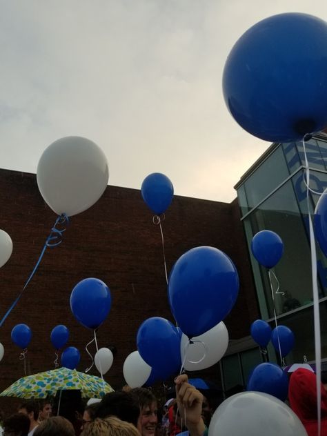 We release balloons at our last marching band practice to say goodbye to it and the seniors Band Practice, Balloon Release, Color Guard, To Say Goodbye, New Year’s Eve, Marching Band, Say Goodbye, Ball Exercises, Balloons