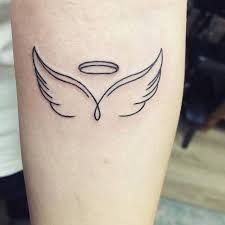 Angel Tattoo Ideas - 20 Best Angel Tattoo Designs 2022 Angel Tattoo Ideas, Small Angel Tattoo, Angel Tattoo For Women, Angle Tattoo, Angel Wing Tattoo, Female Tattoo Designs, Halo Tattoo, Wing Tattoo Designs, Angel Tattoo Designs