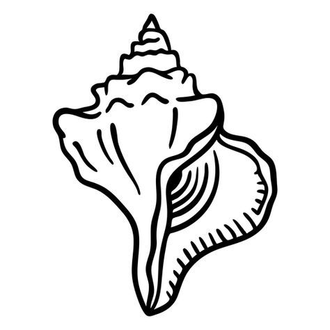 Sea Shell Drawing Easy, Bath Embroidery, Nautical Sketches, Seashell Logo, Beach Doodles, Coolest Tattoos, Seashell Drawing, Beginner Drawing Lessons, Shell Drawing