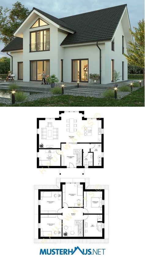 #fiverrseller #fiverr #freelancer #upwork #architect #architecturedesign #architecture #autocad #sketchup #modernhouse #exteriordesign #interiordesign #housedesign #floorplans #kitchendesign #bedroomdesign #canadahouse #americahousedesign #craftsman #craftsmanhome #homelayout #sketchuplayout #3ddesign #landscapedesign #civilengeneering Two Story House Design, German Houses, 3d Floor Plans, Modern Floor Plans, Shop Barndominium, Two Story House, Sims 4 House Plans, Sims 4 House Building, Modern Bungalow House