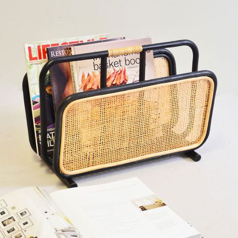 Elegant rattan newspaper and magazine display stand rack natural & black magazine racks file holder -# Magazine Display Rack, Newspaper Stand, Magazine Display, Magazine File Holders, Newspaper Holder, Magazine Racks, Magazine Stand, Black Magazine, Magazine Files