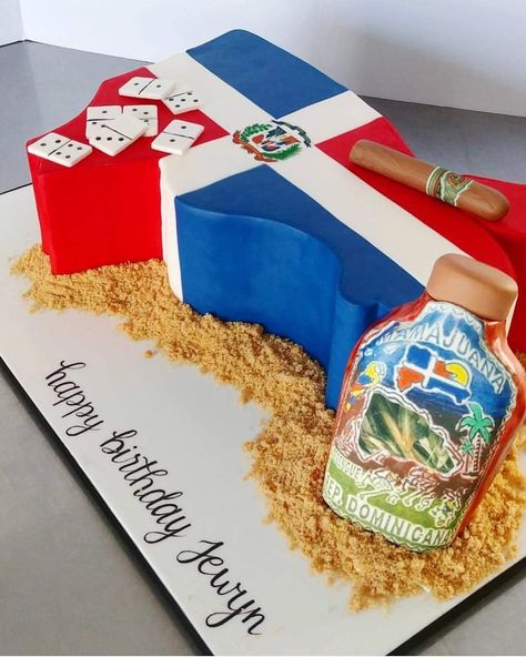 Dominican Republic Cake, Dominican Cake Decoration, Dominican Themed Party, Dominican Party, Dominican Republic History, Dominic Republic, Dominican Republic Food, Dominican Cake, Dominican Republic Travel