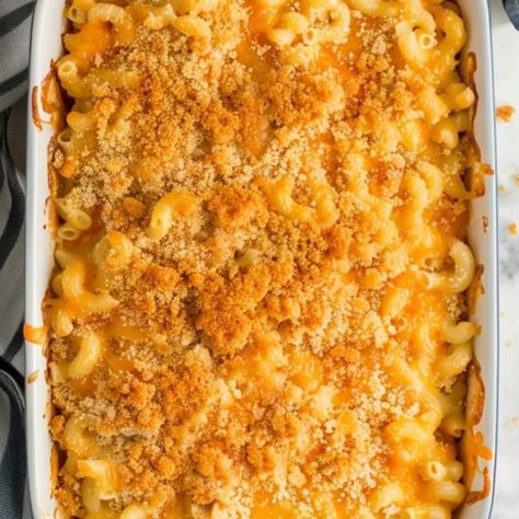 Homemade Mac and Cheese with Ritz Crackers Homemade Mac And Cheese Recipe With Ritz Crackers, Creamy Noodles, Ritz Cracker Topping, Ritz Cracker Recipes, Cracker Toppings, Homemade Mac And Cheese Recipe, Ritz Cracker, Making Mac And Cheese, Homemade Mac And Cheese