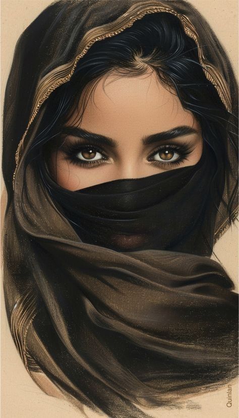 Pixelmator Pro, Exterior Bar, Artistic Portraits, Veiled Woman, Arabian Art, Arabian Women, Art Photography Portrait, Personal Boundaries