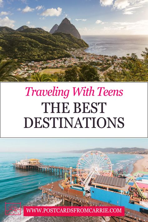 Unlock the secrets to stress-free family travel with these invaluable tips for exploring the best vacation destinations with teens! 🌍✨ From thrilling adventures to relaxing getaways, discover the perfect destinations that cater to the unique interests of your teenagers. 🏖️🏔️ Transform your family vacations into unforgettable experiences with this essential guide. 🚗✈️ Make memories with your teens, one trip at a time! #FamilyTravel #Teenagers #VacationTips #TravelInspiration #Destinations Best Vacations For Families, Vacation Things To Do, Teen Vacation Ideas, Best Family Vacations With Teens, Family Trip Ideas, Teen Vacation, Top Vacation Destinations, Vacations In The Us, Best Vacation Destinations