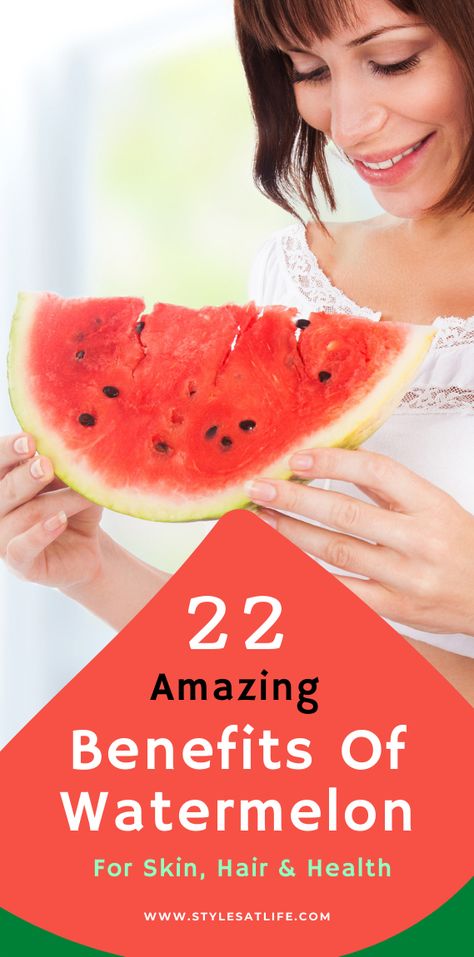 Watermelon health benefits Watermelon Juice Benefits, Benefits Of Eating Watermelon, Types Of Watermelon, Watermelon Nutrition Facts, Watermelon Water, Watermelon Health Benefits, Watermelon Benefits, Health Secrets, Benefits Of Organic Food