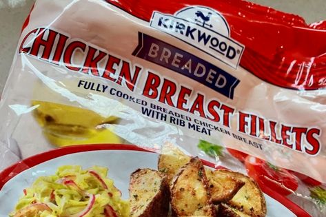 Chicken In A Bag, Cordon Bleu Chicken, Aldi Chicken, Chicken Fillet Recipes, Sandwiches Chicken, Filet Recipes, Fried Chicken Sandwiches, Costco Chicken, Chicken Fillets