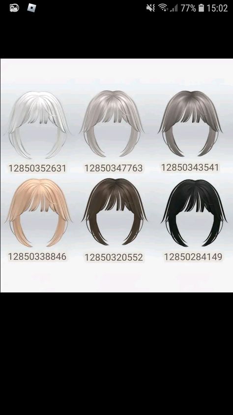 Bangs Code, Bangs Extensions, Preppy Decal, Cute Bangs, Roblox Brookhaven, Natural Straight Hair, Y2k Hair, Ash Hair, Arm Accessories