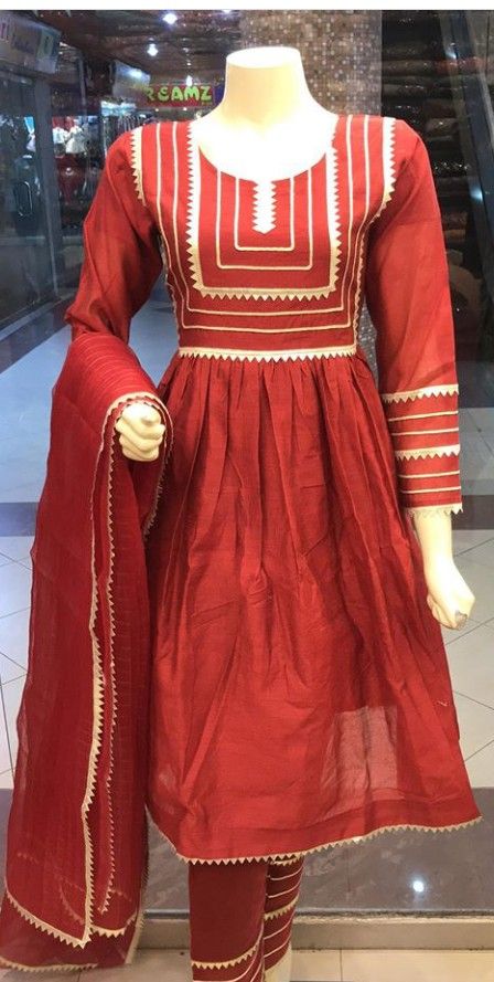 Goti Design Dresses, Long Sleeve Gota Work Dresses For Eid, Angarkha Frock Pakistani, Gota Kinari Dress Design, Khadar Dress Designs For Girl, Agha Noor Casual Dresses, Fancy Dress Material, Latest Dress Design, Stylish Short Dresses