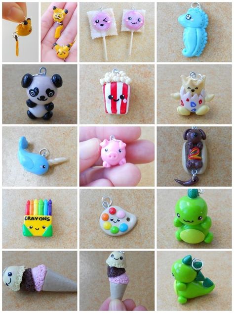 Fimo Kawaii, Crea Fimo, Kerajinan Diy, Polymer Clay Kawaii, Baking Clay, Tanah Liat, Sculpey Clay, Cute Polymer Clay, Things To Make