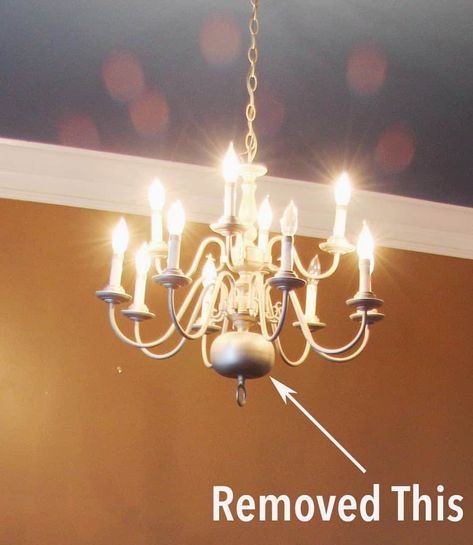 Chandelier Makeover in minutes - Deeply Southern Home Brass Chandelier Makeover, Bathroom Paint Colors Sherwin Williams, Chandelier Redo, Chandelier Makeover, Coastal Chandelier, Old Chandelier, Outdoor Lighting Design, Diy Outdoor Lighting, Lampe Diy