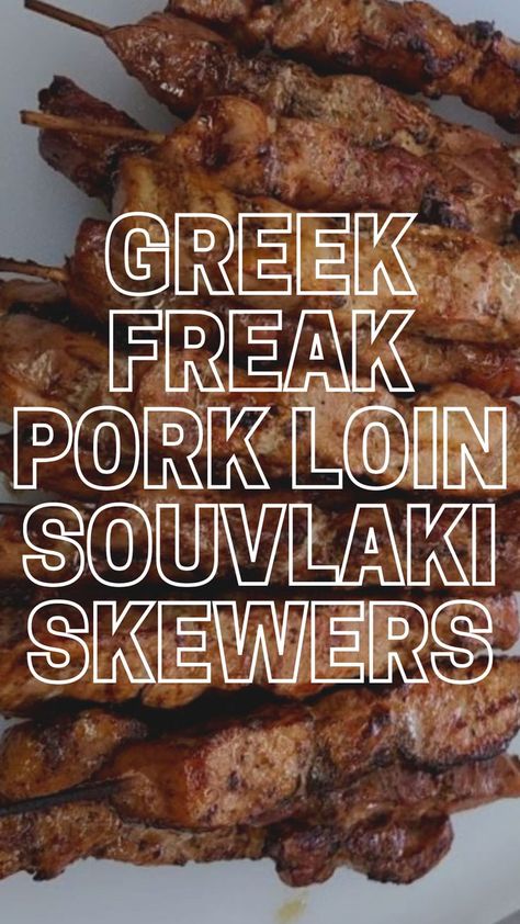 Greek Freak Pork Loin Souvlaki Skewers Pork Loin Skewers, Souvlaki Skewers, Pork Souvlaki, Souvlaki Recipe, Alabama White Sauce, Southern Usa, Greek Flavors, Air Fryer Healthy, Naan Bread