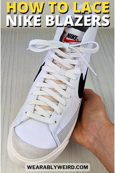 Shoe Lacing, Nike Blazers, Nike Blazer, The Box, Shoe Laces, Lace Up, Blazer, Nike, Lace