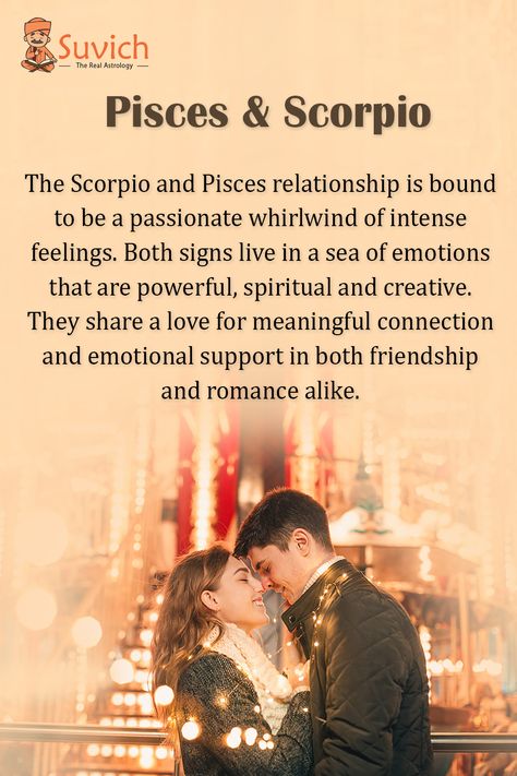 Relationship Between Pisces and Scorpio!!! @suvich_astro #suvich Scorpio Boyfriend And Pisces Girlfriend, Scorpio And Piceses Relationship, Scorpio Men And Pisces Women, Pieces And Scorpio Relationship, Pisces Man Scorpio Woman, Scorpio And Pisces Conversations, Pieces Scorpio, Pisces X Scorpio Couple, Pisces And Scorpio Compatibility