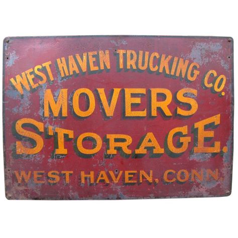 West Haven Trucking Company Trade Sign Antique Trade Sign, Truck Lettering, Door Signage, Trucking Company, Vintage Advertising Signs, Door Art, Trade Sign, Sign Painting, Window Signs