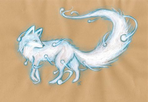 Fox Patronus Tattoo, Vee Aesthetic, Fox Patronus, Patronus Art, Patronus Tattoo, Hogwarts Painting, Literary Tattoo, Harry Potter Sketch, Hp Tattoo