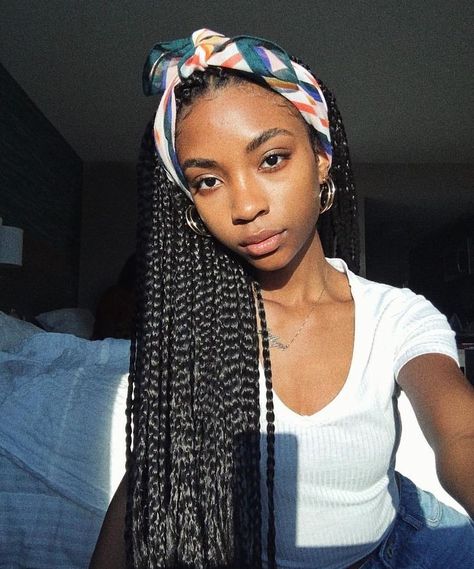 Hairstyles With Headbands, Big Box Braids, Big Box Braids Hairstyles, Instagram Hairstyles, Box Braids Styling, Platinum Blonde Hair, Braided Hairstyles For Black Women, Braided Headband, Box Braids Hairstyles