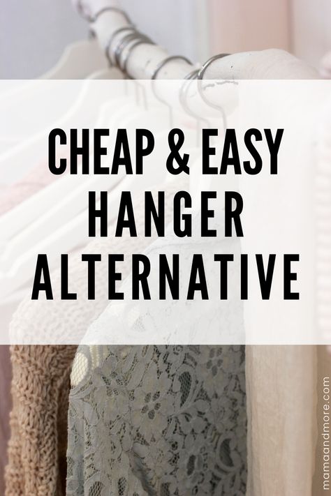 Isn't it so annoying to hang your coat up  every time you walk through your door? Use this cheap and easy hanger alternative instead! Hanging Clothes In A Small Space, Hanger Alternatives, Hanging Multiple Clothes On One Hanger, Diy Space Saving Hangers, Hanger Storage Ideas Diy, Clothes Hanging Hacks, Diy Clothes Hanger Ideas, Used Clothes Hanging Ideas, Diy Hanger Storage