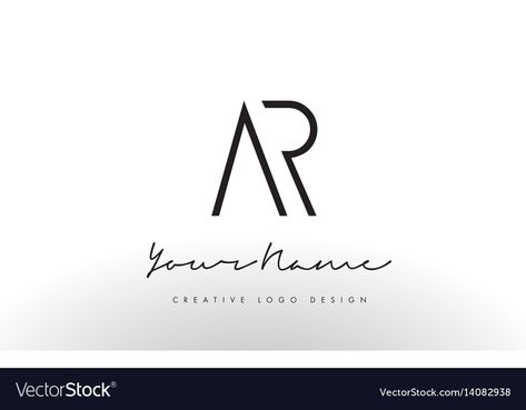 Ar Logo Design, Ar Logo, Ci Design, Slim Logo, Logo Branding Design, Letters Logo, Typographic Logo Design, Inspiration Logo Design, Logo With A