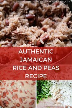 Delicious Authentic Jamaican Rice and Peas Recipe made with coconut milk, allspice, scallions and more! I've tried many recipes but this one is the best hands down! Jamaican Rice And Peas Recipe, Recipes Using Coconut Milk, Rice And Peas Recipe, Jamaican Rice And Peas, Jamaican Rice, Coconut Recipe, Jamaica Food, Jamaican Cuisine, Peas Recipe