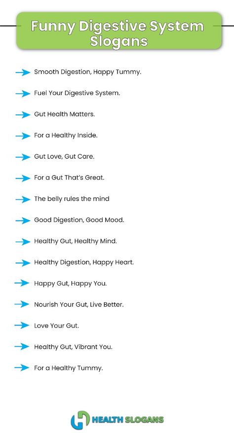 Funny Digestive System Slogans Health Slogans, Happy Gut, Healthy Digestion, Healthy Gut, Happy Heart, Health Matters, Healthy Mind, Digestive System, Gut Health