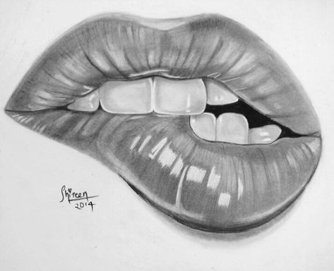 Lips Tattoo Design, Realistic Lips Drawing, Tato Maori, Lips Sketch, Realistic Sketch, Lips Drawing, Lip Tattoos, Pencil Art Drawings, Art Drawings Sketches Creative