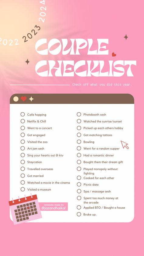 Template made by @jazandhaikal on TikTok Overseas Travel, Picnic Date, Netflix And Chill, Spa Massage, Dream Gift, Romantic Dinners, Matching Tattoos, Getting Engaged, Got Married