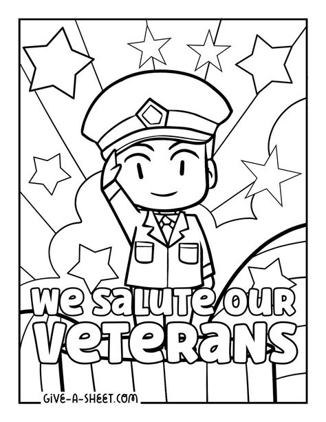 Remembrance of veterans day coloring sheet for kids. Veteran Day Crafts For Preschoolers, Veteran Crafts Preschool, Veteran’s Day Craft Preschool, Veterans Coloring Pages For Kids, Veterans Day Crafts For Middle School, Remembrance Day Free Printables, Veterans Day Crafts For Preschoolers, Veteran's Day Art Kids, Veteran's Day Crafts Preschool