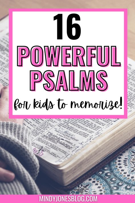 Scriptures For Kids To Memorize, Bible Verses For Kids To Memorize, Powerful Psalms, Bible Plans, Homeschool Bible Curriculum, Bible Memorization, Psalms Verses, Scriptures For Kids, Verses For Kids