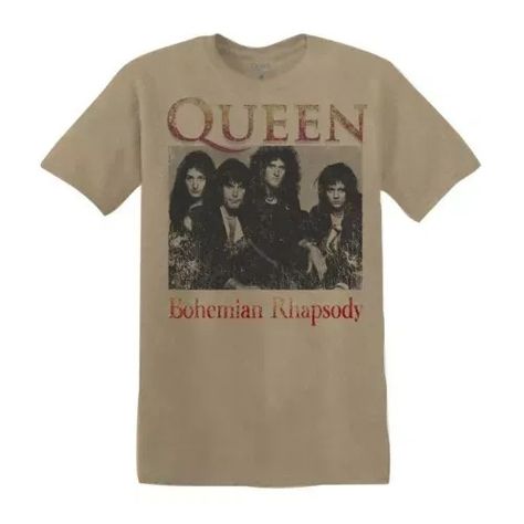 rs=w:500,h:500 (500×500) Queen Bohemian Rhapsody, Queen Tshirt, British Rock, Rock Tees, Bohemian Rhapsody, Dyeing Process, Crew Neck Shirt, Freddie Mercury, Work Shirts