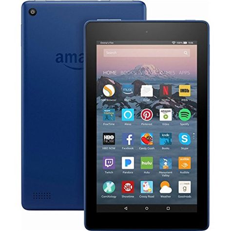 Fire 7 Tablet with Alexa 7 Display 8 GB Marine Blue  with Special Offers *** Click for more Special Deals #Amazon Amazon Tablet, Amazon Fire Tablet, Latest Ipad, Tablet Amazon, Fire Tablet, Fire Hd, Amazon Fire, Kindle Fire, Canary Yellow