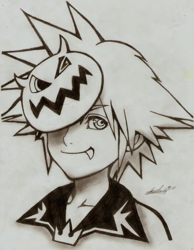 Sora Halloween Town Sora Halloween Town, Halloween Profile Pics, Dark Disney Tattoo, Kingdom Hearts Tattoo, Baseball Drawings, Cool Tattoo Drawings, Sora Kingdom Hearts, Kingdom Hearts Art, Dark Disney