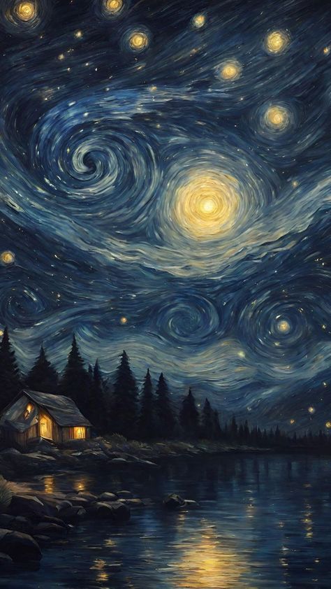 Famous Art Paintings Wallpapers, Van Gogh Original Paintings, Stary Stary Night Van Gogh, Stary Night Wallpaper Vincent Van Gogh, Starry Night Wallpaper Van Gogh, Stary Night Wallpaper 4k, Starry Night Van Gogh Original, Stary Nights Paintings, Star Night Van Gogh