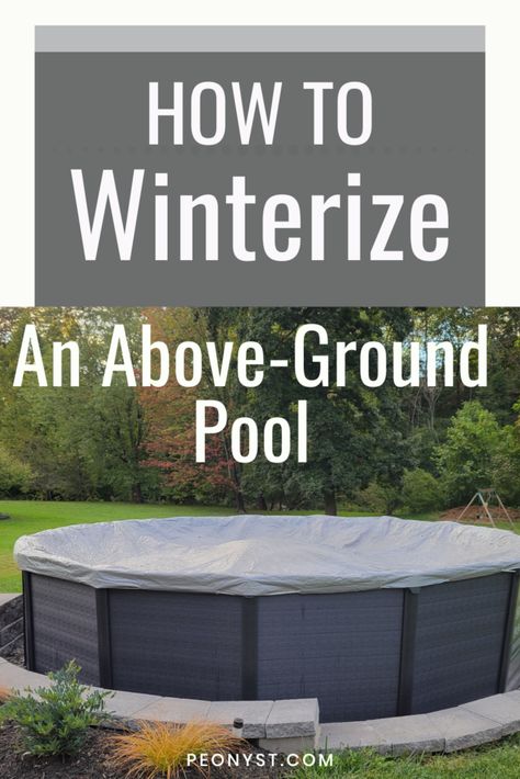 How To Winterize An Intex Pool Winterize Above Ground Pool, Intex Above Ground Pools, Pool Pillow, Intex Pool, Solar Power Diy, Vinyl Liners, Above Ground Swimming Pools, Diy Solar, Pool Cover