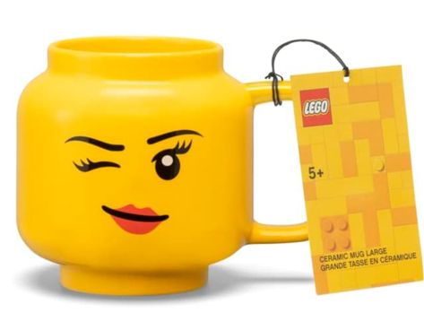 LEGO Ceramic Mug Large - Winking Girl - 530 ml | Perfect Mug Gifts for Men Mugs for Kids and Women Unique Cup for All Ages Dishwasher Safe Lego Ceramic, Mug Gifts, Mugs For Men, Gifts For Men, Ceramic Mug, Lego, Dishwasher Safe, For Kids, Mug