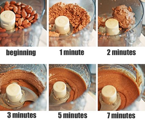 Homemade Cinnamon Almond Butter is cheaper than store bought, and super simple. All you need is a food processor and about 15 minutes. Transfer the Almond butter to a sealed glass jar, and store in the fridge for best shelf life. Homemade Almond Butter, Vegan Protein Bars, Cinnamon Almonds, Homemade Peanut Butter, Cinnamon Raisin, Flourless Chocolate, Roasted Almonds, Eating Recipes, Butter Recipe