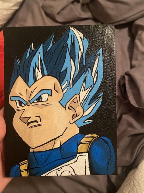 Vegeta canvas, dragon ball z #acrylicpainting #dragonball Vegeta Painting, Vegeta Canvas, Basketball Painting, Teen Gohan, Pencil Drawing Images, Anime Canvas Art, Anime Canvas, Drawing Images, Pencil Drawing