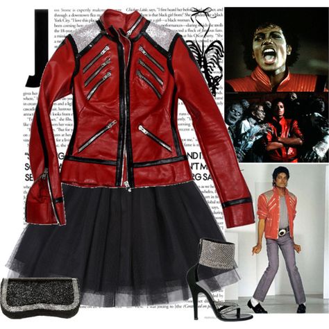 Micheal Jackson Inspired Outfit, Beat It Michael Jackson, Michael Jackson Costume, Michael Jackson Outfits, Rockstar Costume, Michael Jackson Merchandise, Cover Dance, Fashion Me, Michael Jackson Thriller