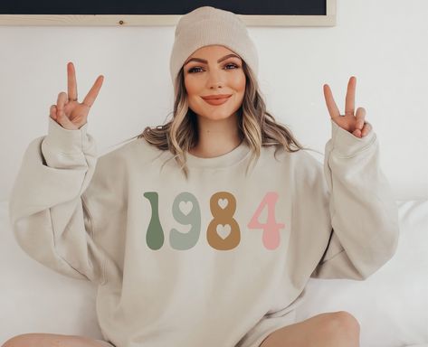 1994 Birthday, 1984 Shirt, Year Sweatshirt, Birthday Sweatshirt, Number Shirt, Birth Year, Perfect Birthday Gift, Workout Sweatshirt, Custom Birthday