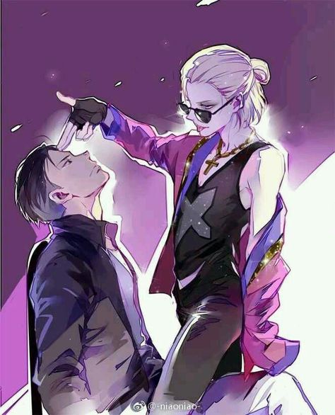 Yuri Plisetsky & Otabek Altin Yurio And Otabek, Yurio X Otabek, Yuri Katsuki, Yuri Plisetsky, Hot Anime, Yuri On Ice, Sports Anime, Fanarts Anime, 그림 그리기