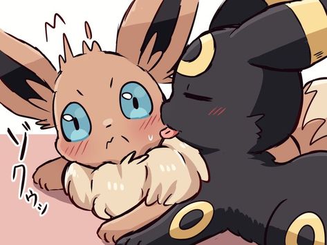 umbreon:*lick eevee* eevee:evo!? -artist:◆さくら◆ All Eeveelutions, Pokemon Eevee Evolutions, Pokemon Eeveelutions, Sketchbook Cover, Cute Pokemon Pictures, Eevee Evolutions, Pokemon Eevee, Cute Pokemon Wallpaper, Pokemon Pictures