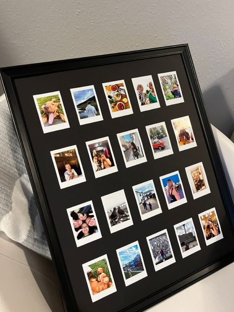 Polaroid Design Ideas, What To Do With Polaroid Pictures, Polaroid Gift Ideas Boyfriend, Polaroid Gift Ideas, Personal Gifts For Boyfriend, Polaroid Gift, Picture Gift Ideas, Polaroid Room, Polaroid Wall Decor