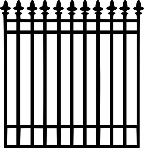 F For Fish Template - Invitation Templates - Clip Art Library Rod Iron Fences, Building Miniature, Wrought Iron Fence, Rod Iron, Front Garden Landscape, Iron Windows, Castle Cake, Dollhouse Printables, Wrought Iron Fences